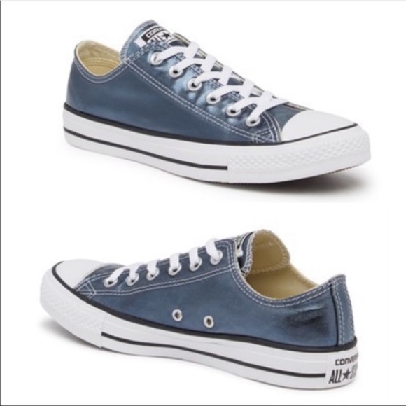 Converse Shoes - Converse | NWOB Blue Metallic Low Oxford Sneakers
